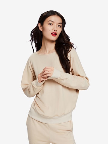 Chemise de nuit ESPRIT en beige : devant