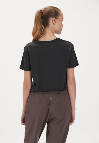 Athlecia Functioneel shirt 'KATTY W Slub Tee' in Zwart