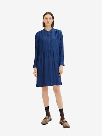 TOM TAILOR Blousejurk in Blauw: voorkant