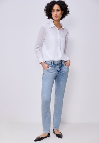 STREET ONE Slimfit Jeans in Blau