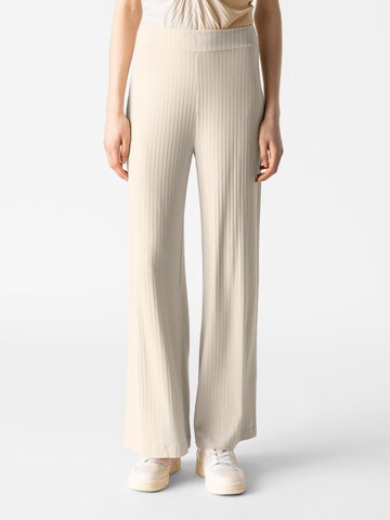 Les Lunes Wide Leg Hose 'Michelle' in Weiß: Vorderseite