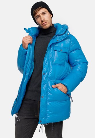 INDICODE JEANS Winter jacket 'Local' in Blue