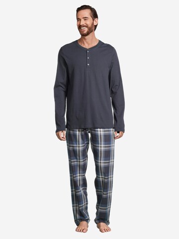 SCHIESSER Long Pajamas 'Night & Home' in Blue
