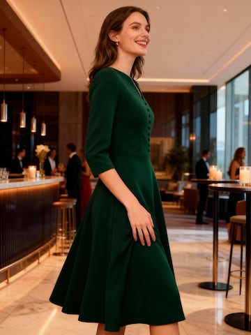 Zapaka Cocktail Dress in Green