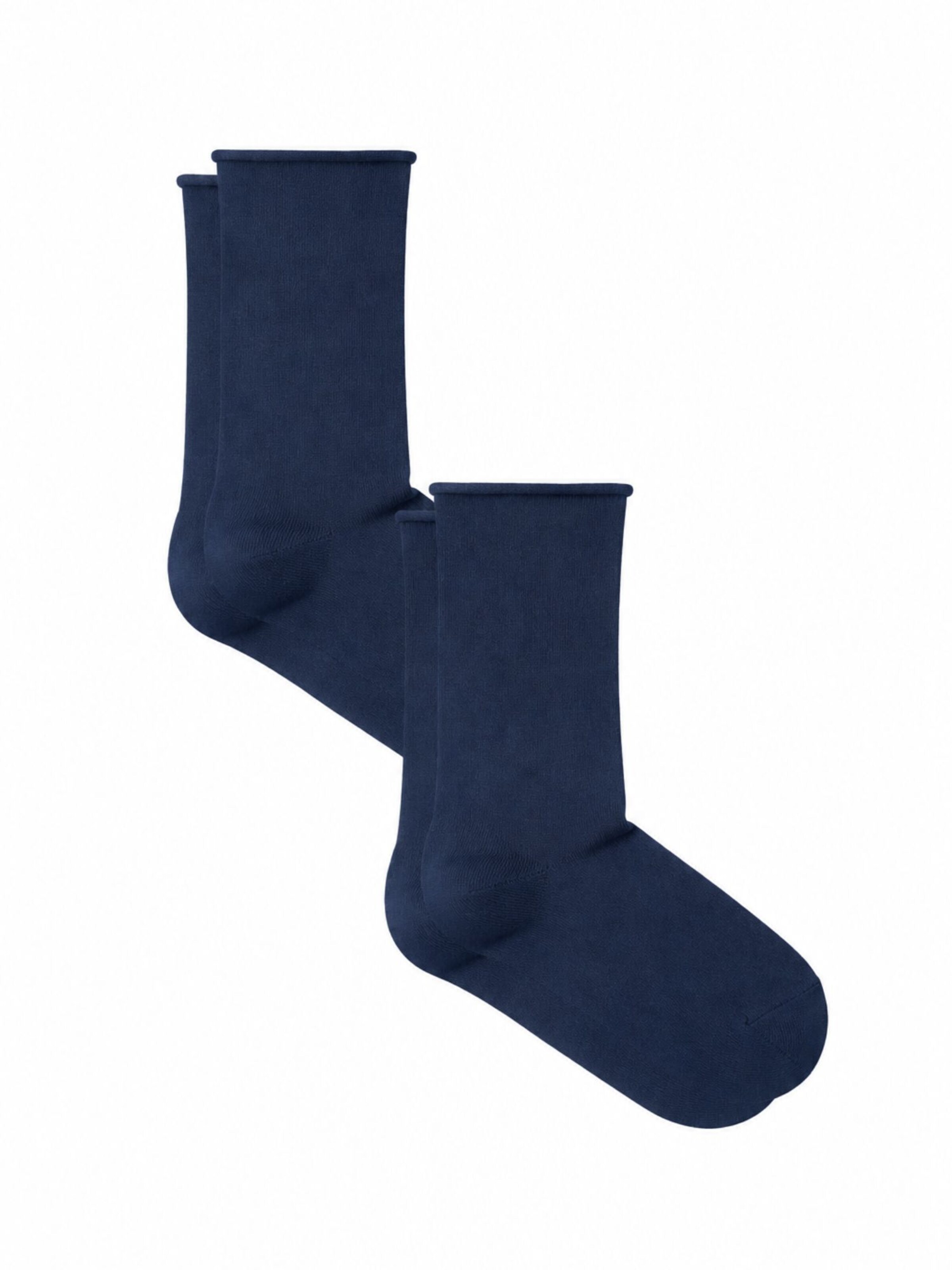 Albero Natur Socken 'Bio-Baumwoll-Socken mit Rollrand Unisex – 2er Pack'‌‌‌‌‌‌‌‌‌‌ in Blau: Vorderseite