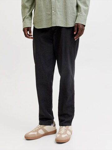 JACK & JONES - regular Pantalón chino 'JPSTOLLIE' en negro: frente