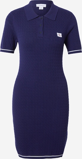 Calvin Klein Jeans Strickkleid in lila / weiß, Produktansicht