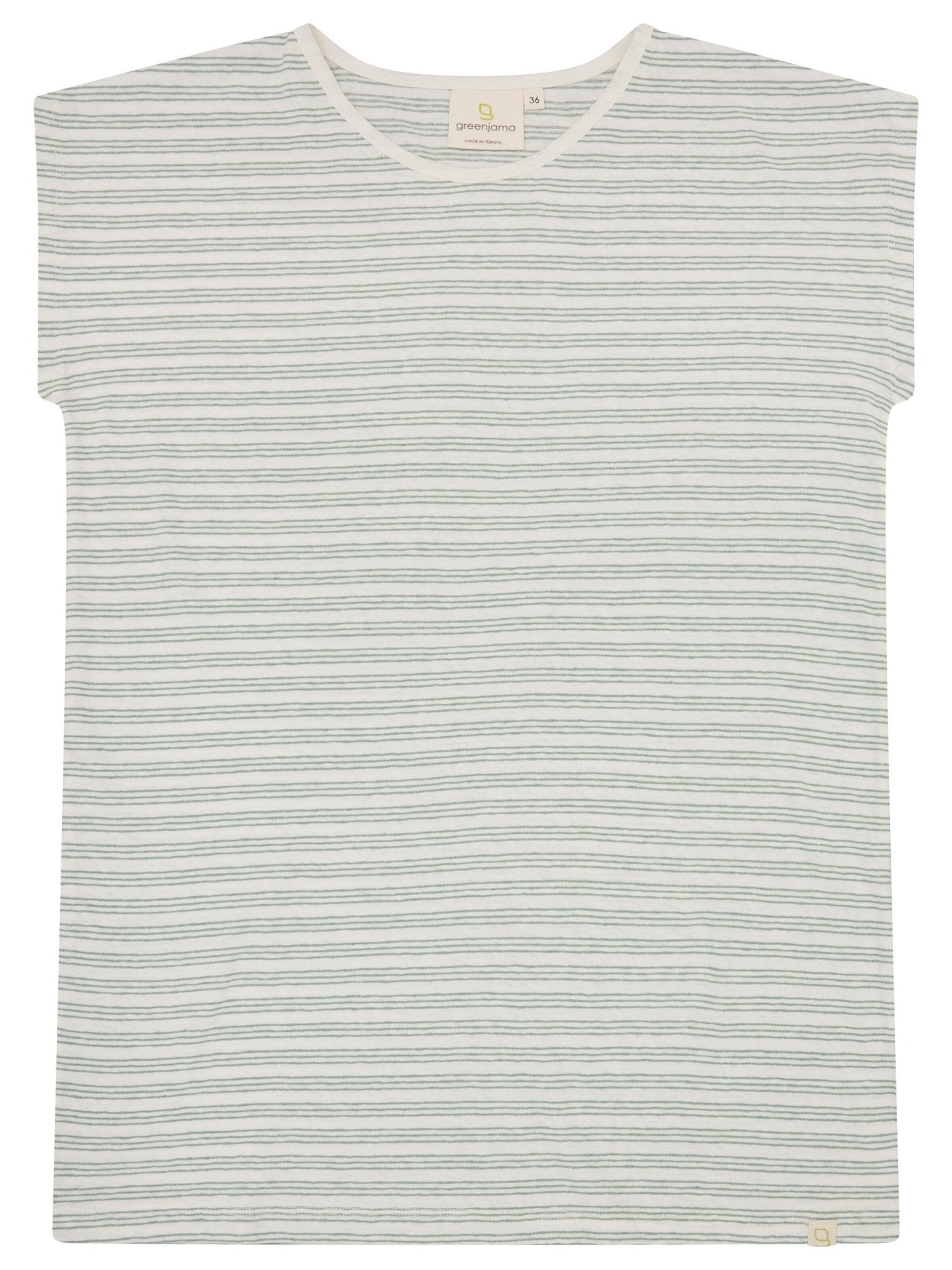 greenjama Schlafshirt in Grün: Vorderseite