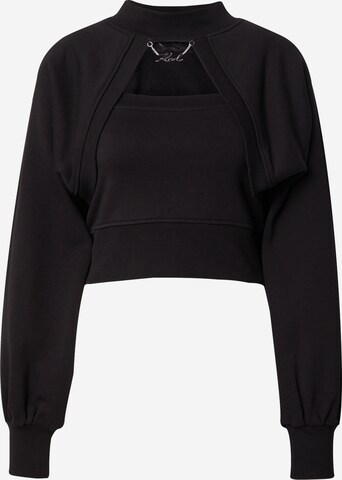 Karl Lagerfeld Sweatshirt in Zwart: voorkant