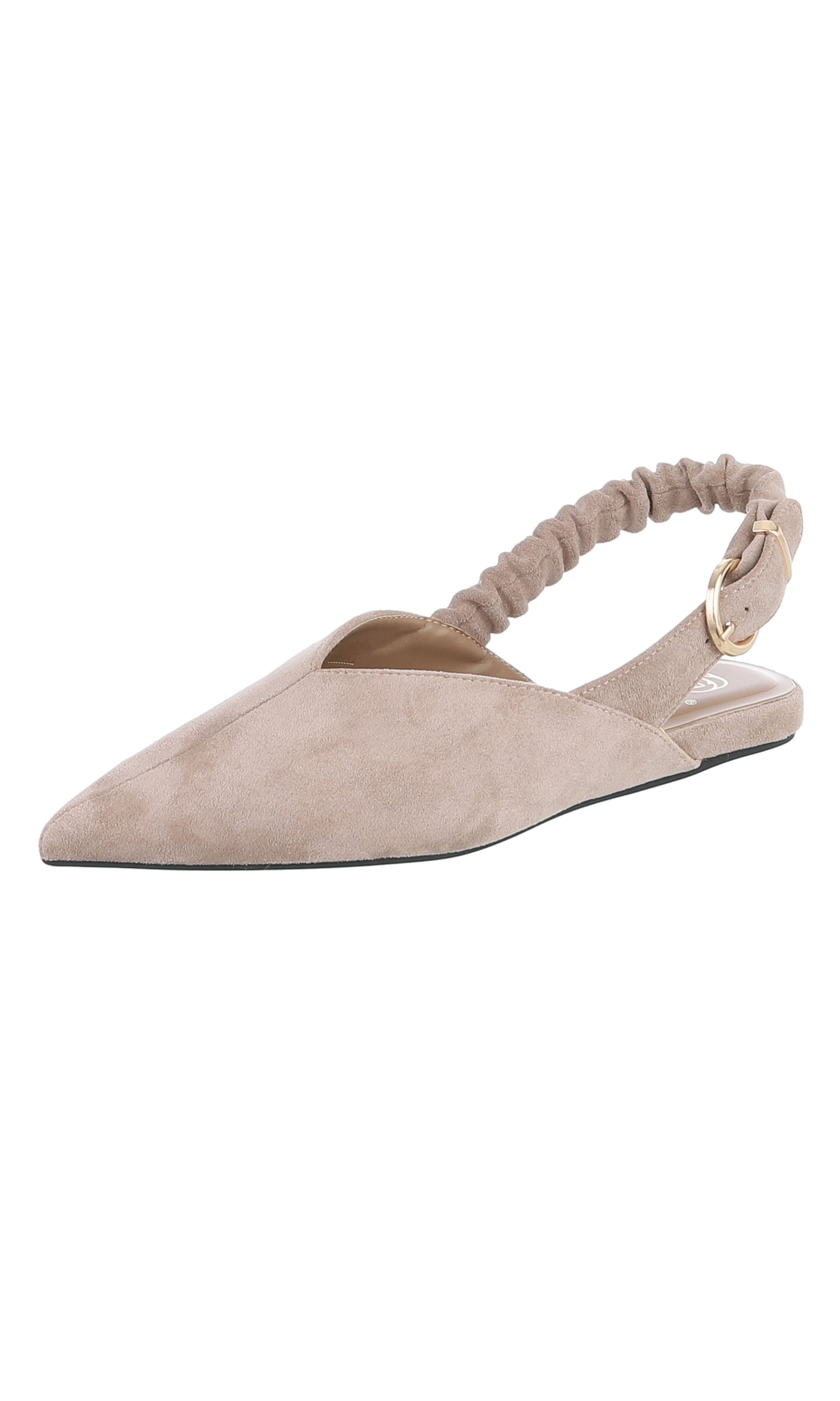 Ital-Design Slingpumps in Braun: Vorderseite