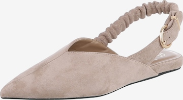 Ital-Design Slingpumps in Braun: Vorderseite