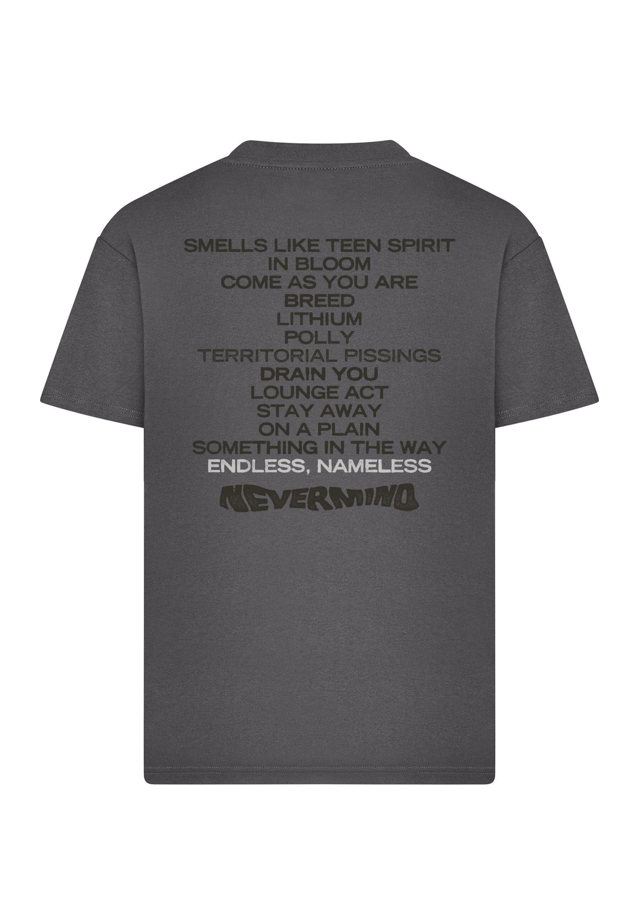 Merchcode - Camisa 'Nirvana Nevermind Dollar' em cinzento