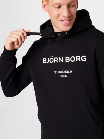 BJÖRN BORG Sportsweatshirt i sort