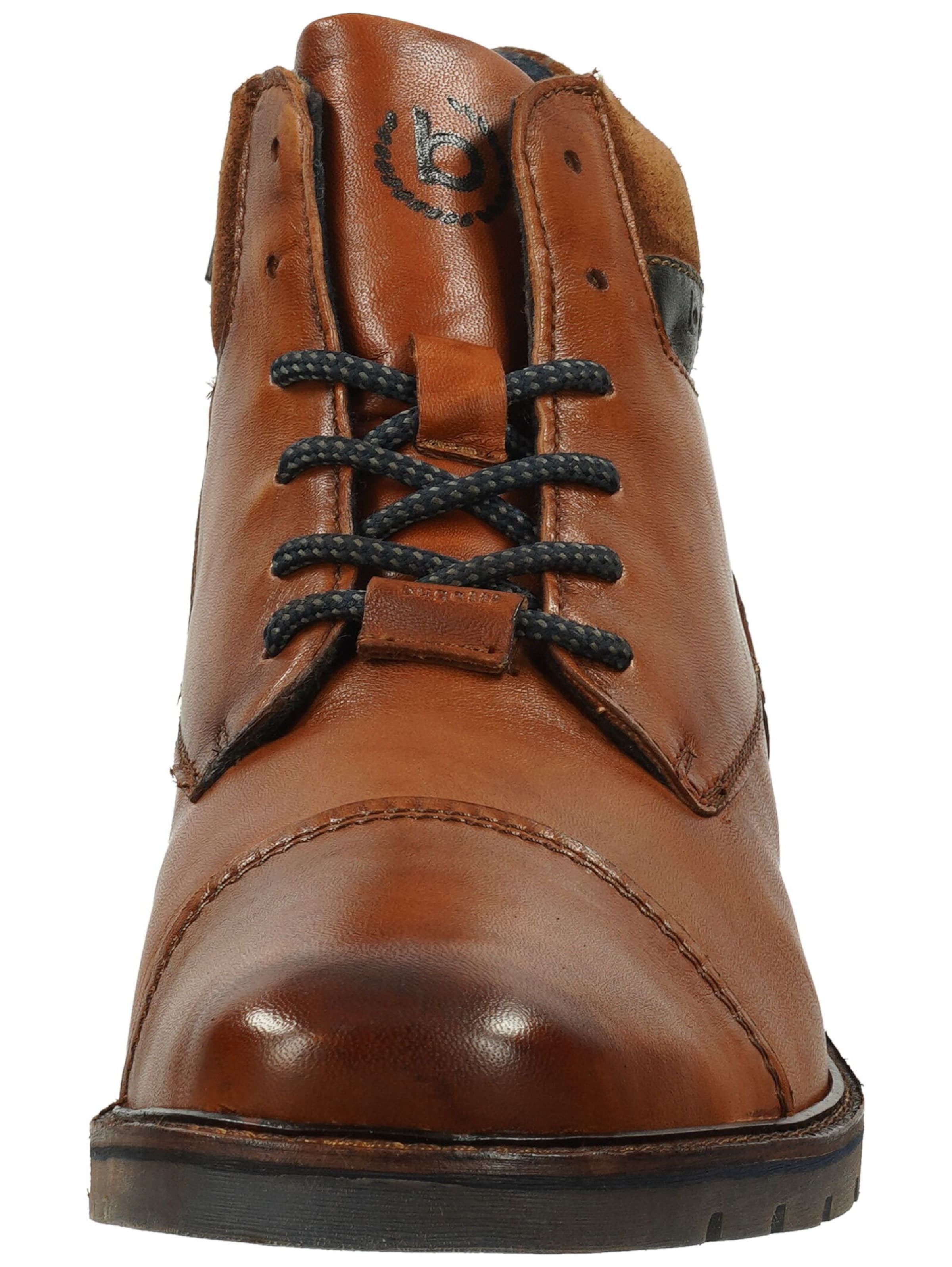 Boots stringati di bugatti in marrone
