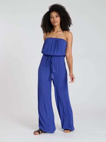 South Beach Jumpsuit i blå: forside