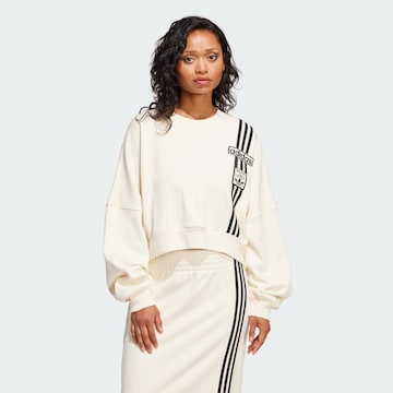 Sweat-shirt 'Adibreak' ADIDAS ORIGINALS en blanc : devant