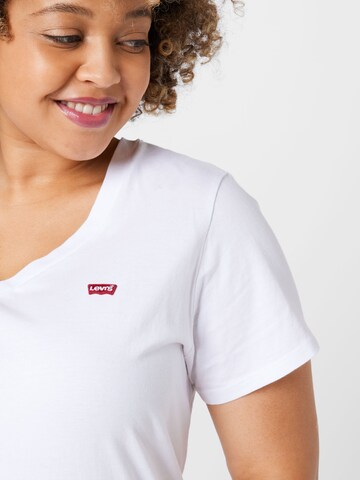 Levi's® Plus - Camiseta 'PL V Neck Tee' en blanco