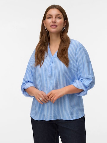 Vero Moda Curve Blouse 'VMCKaja' in Blue: front