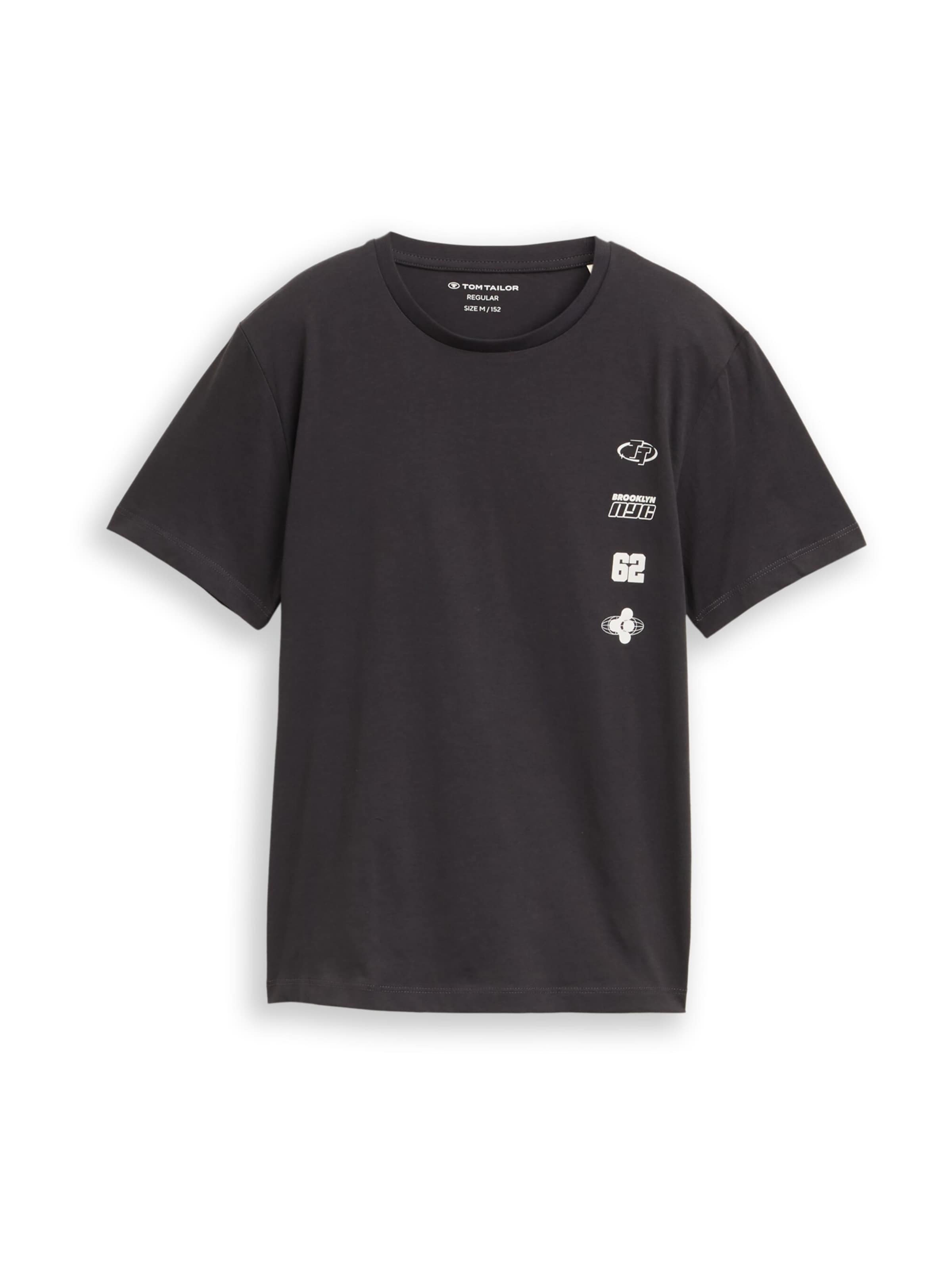 Tricou de la TOM TAILOR pe gri: față