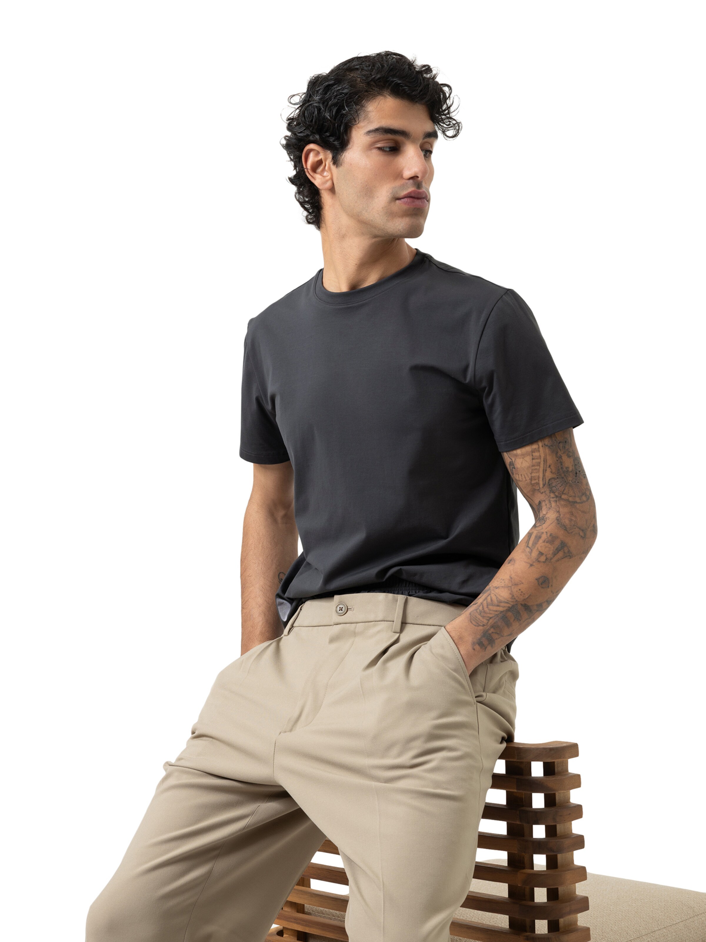 T-Shirt '10 Out Of 10' Mey en gris