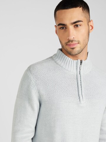 BRAVE SOUL Sweater in Grey