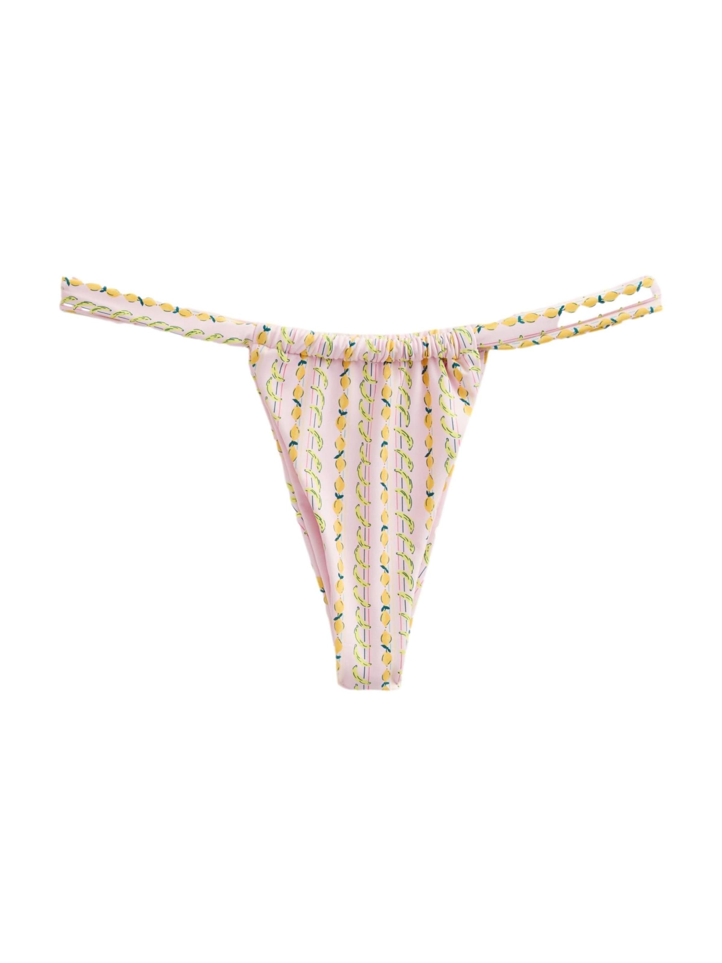 Slip costum de baie de la Next pe roz: față