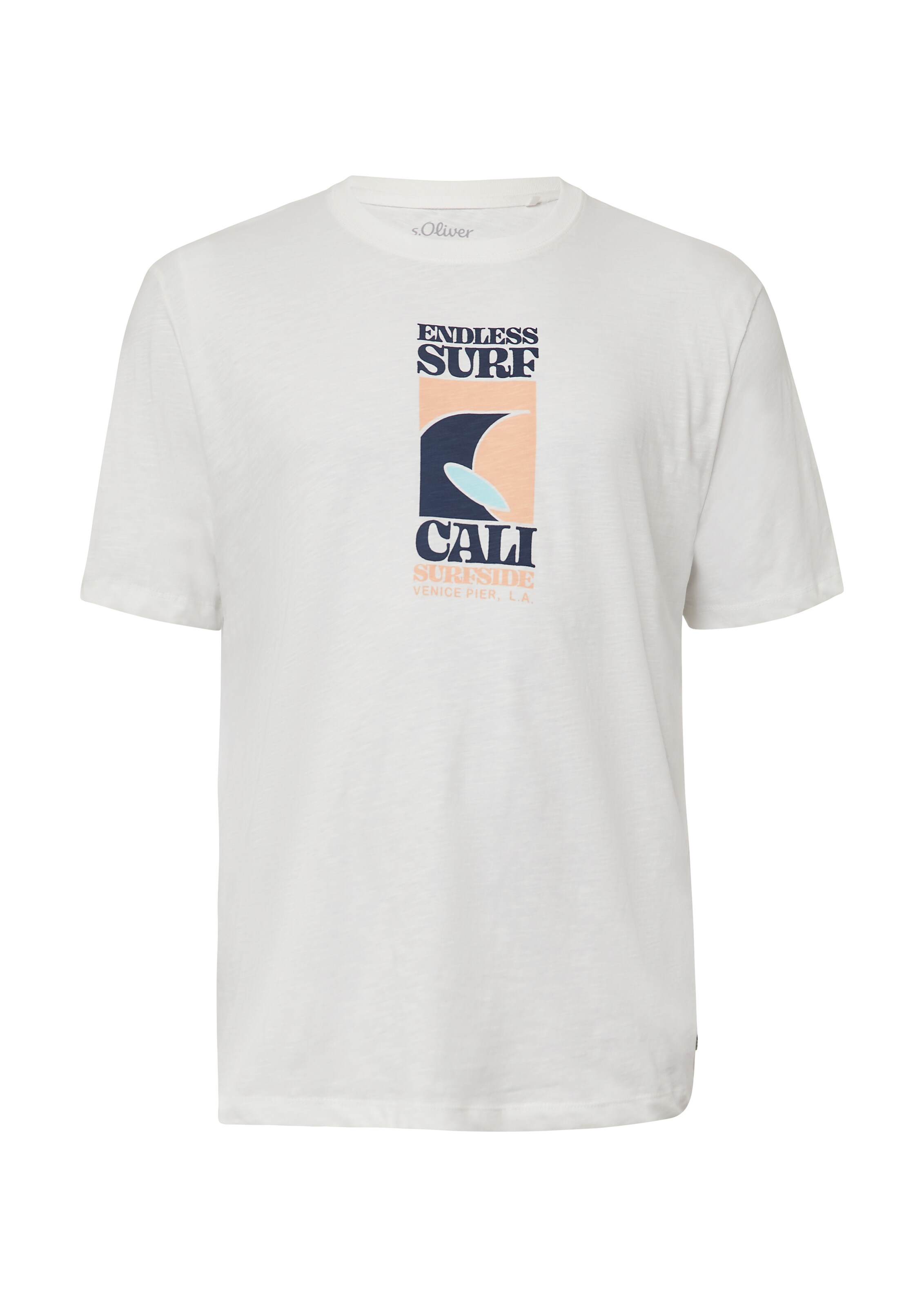 s.Oliver Men Big Sizes Shirt in White: front