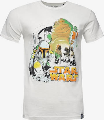 Recovered T-Shirt 'Star Wars Jaba Group' in Weiß: predná strana