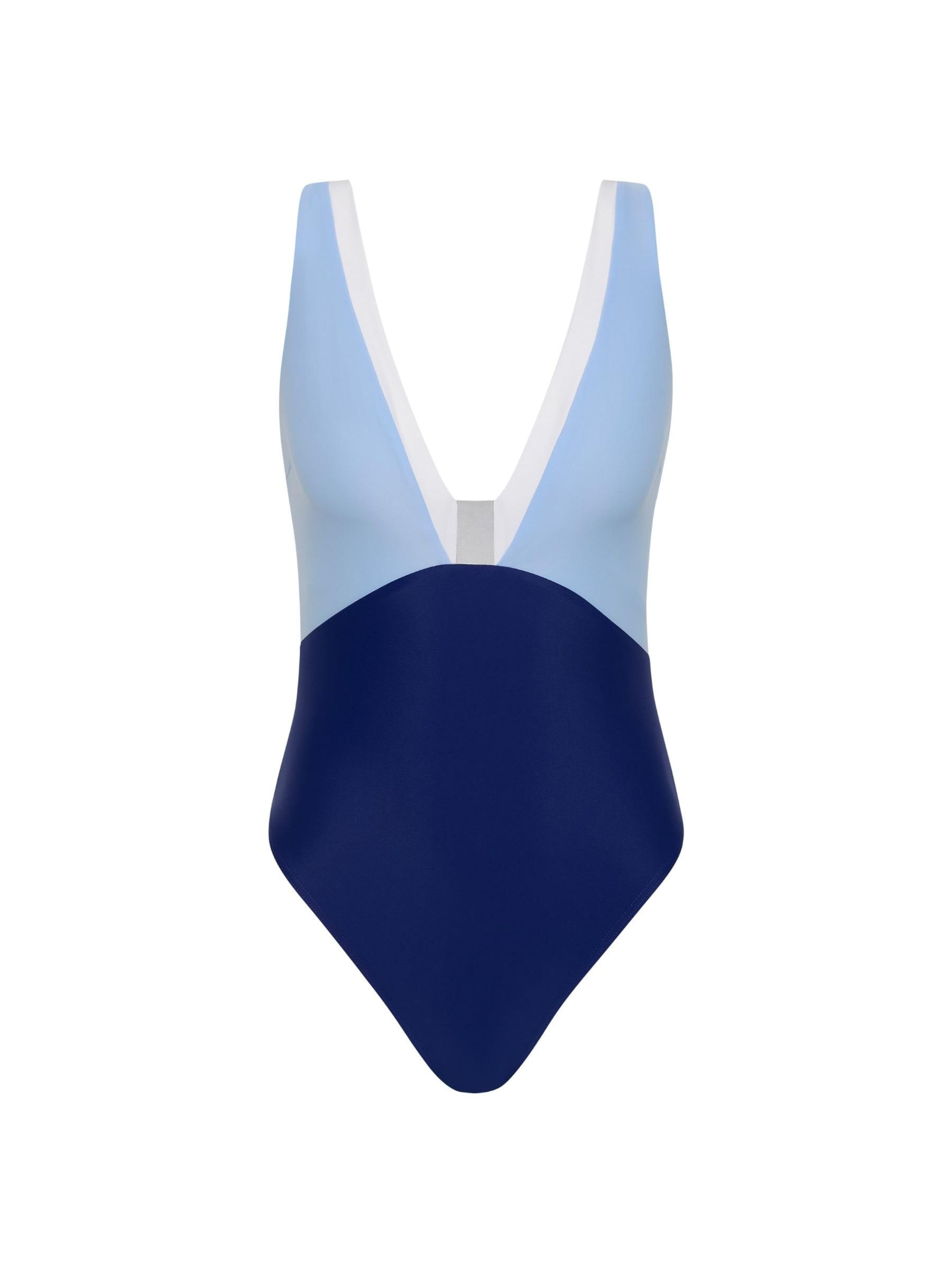 Horizon Athletic - Push-up Fato de banho desportivo 'Tasman One Piece Luna' em azul: frente