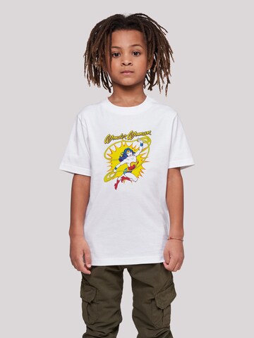 F4NT4STIC Shirt 'Wonder Woman Leap' in White: front