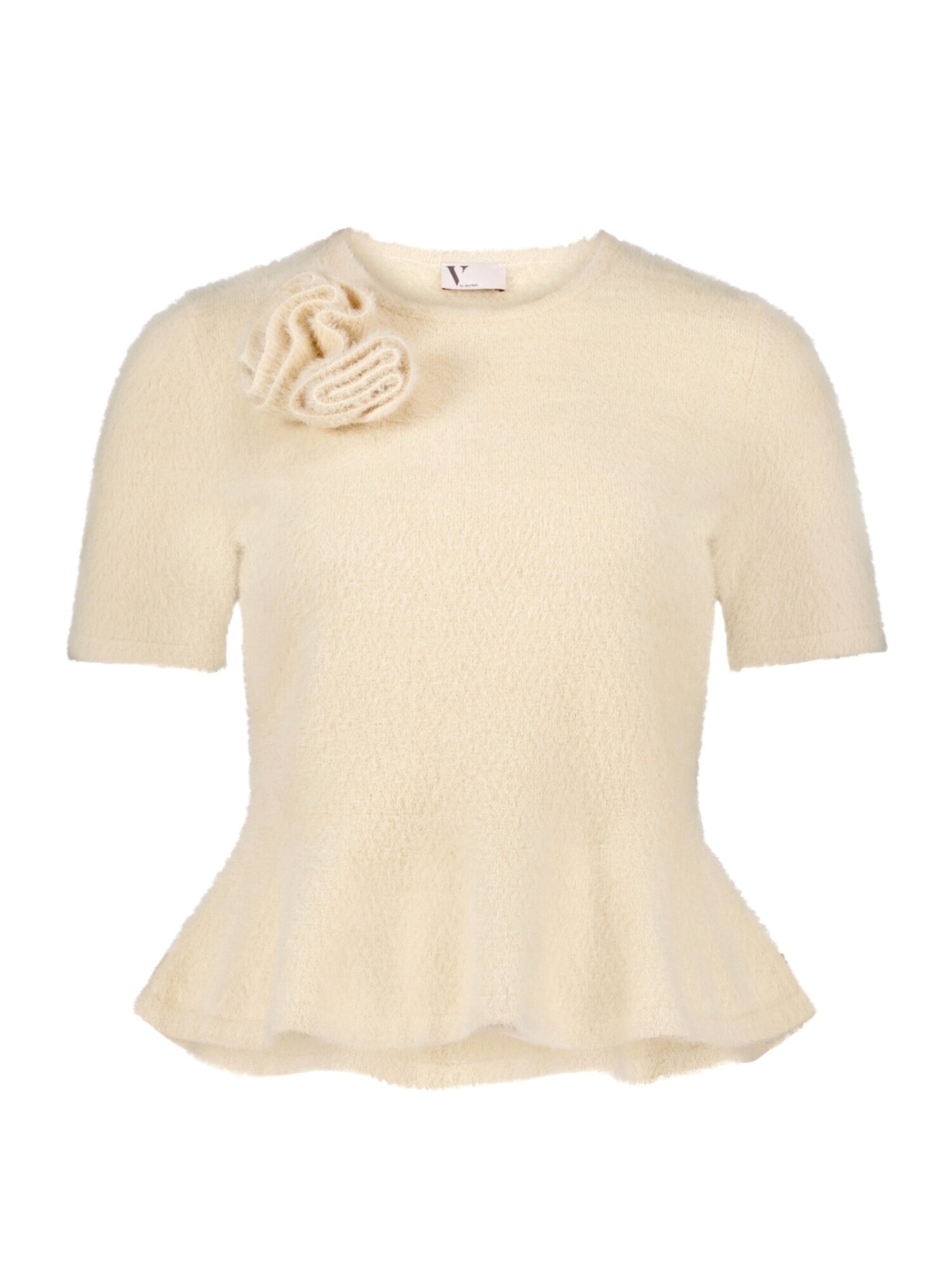 Vera Mont Pull-over en L en champagne, Vue avec produit