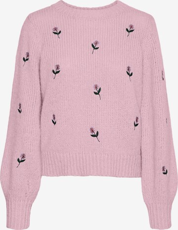 VERO MODA Sweater 'Wine' in Pink: front