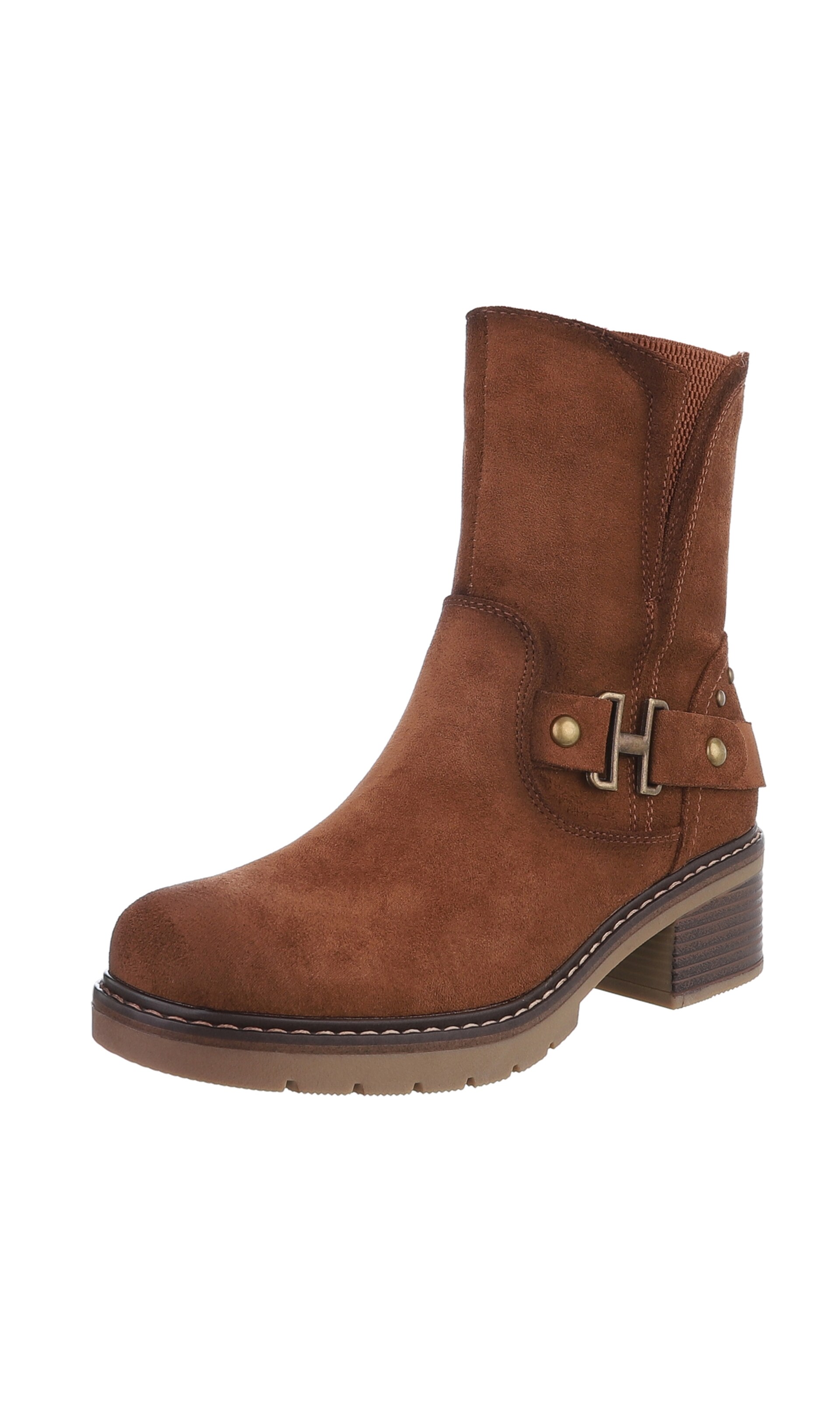 Ital-Design Ankle Boots in Brown: front