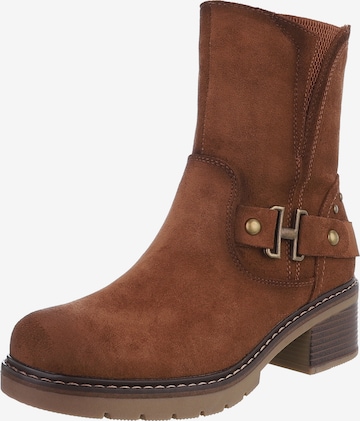 Ital-Design Ankle Boots in Brown: front