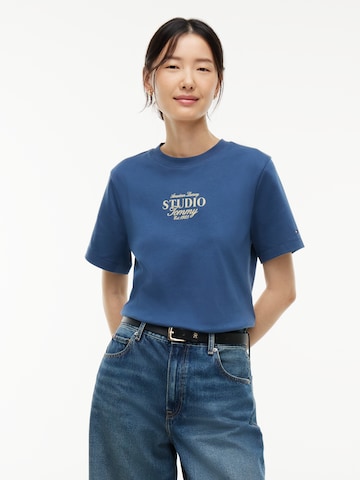 TOMMY HILFIGER Shirt 'STUDIO TOMMY' in Blauw: voorkant