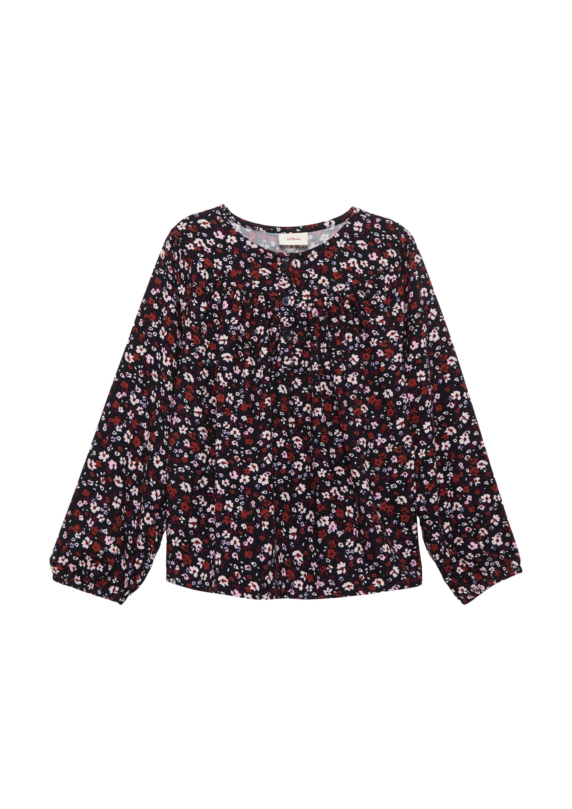 s.Oliver Blouse in Blauw: voorkant