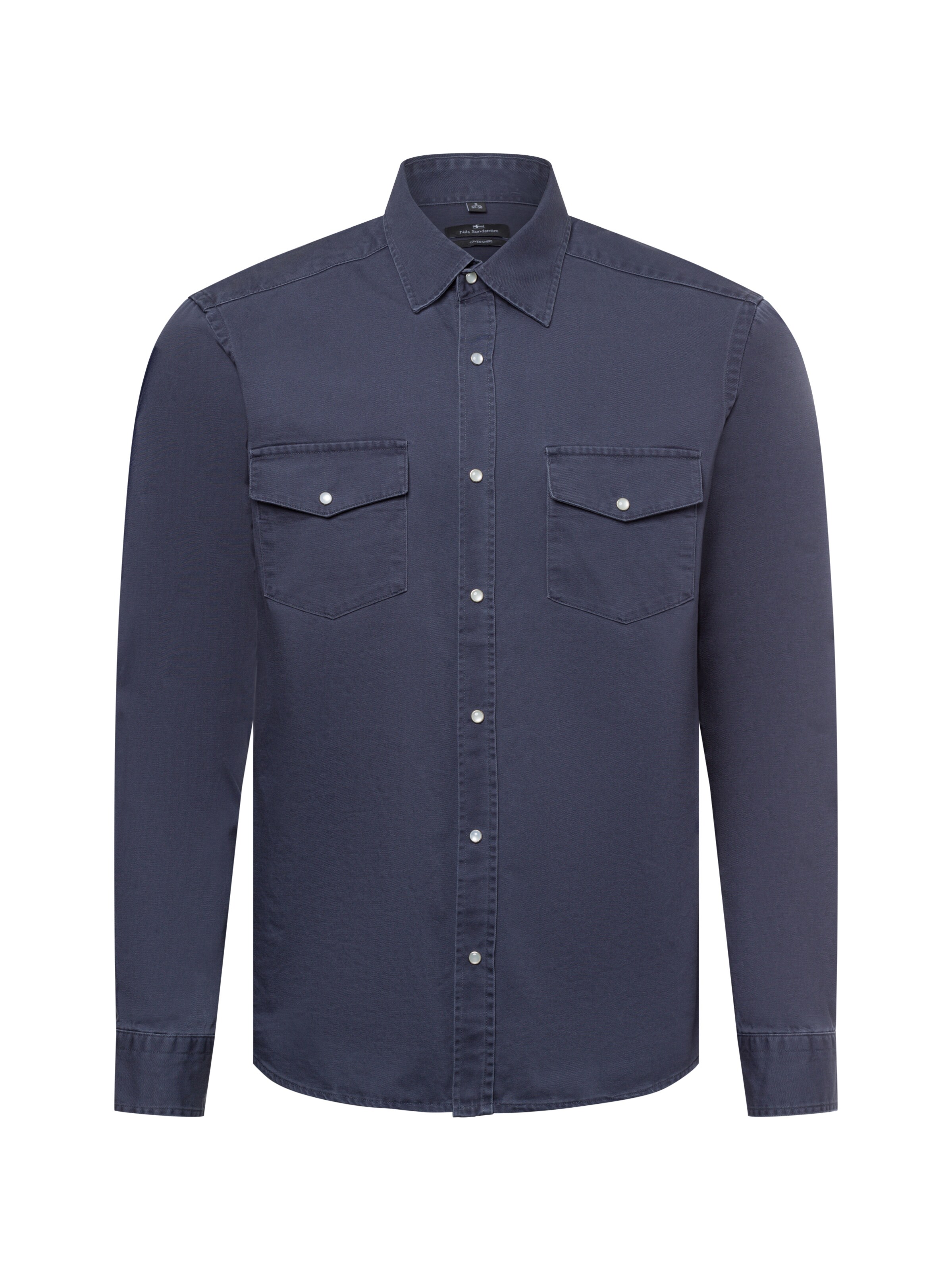 Nils Sundström Hemd in Blau: Vorderseite