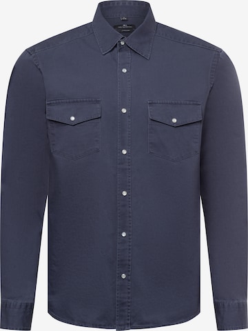 Nils Sundström Hemd in Blau: Vorderseite