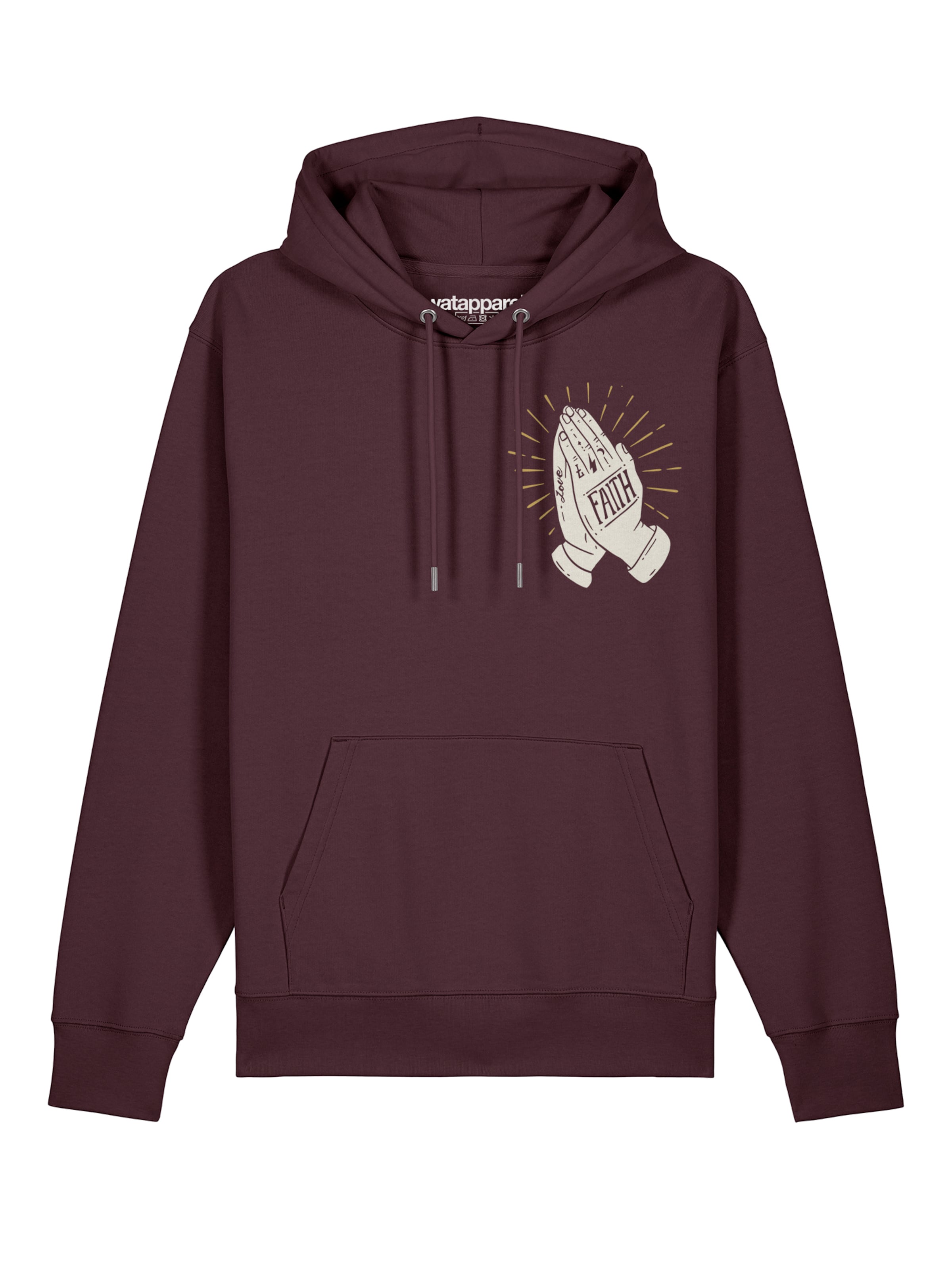 Sweat-shirt 'Faith' Watapparel en rouge : devant