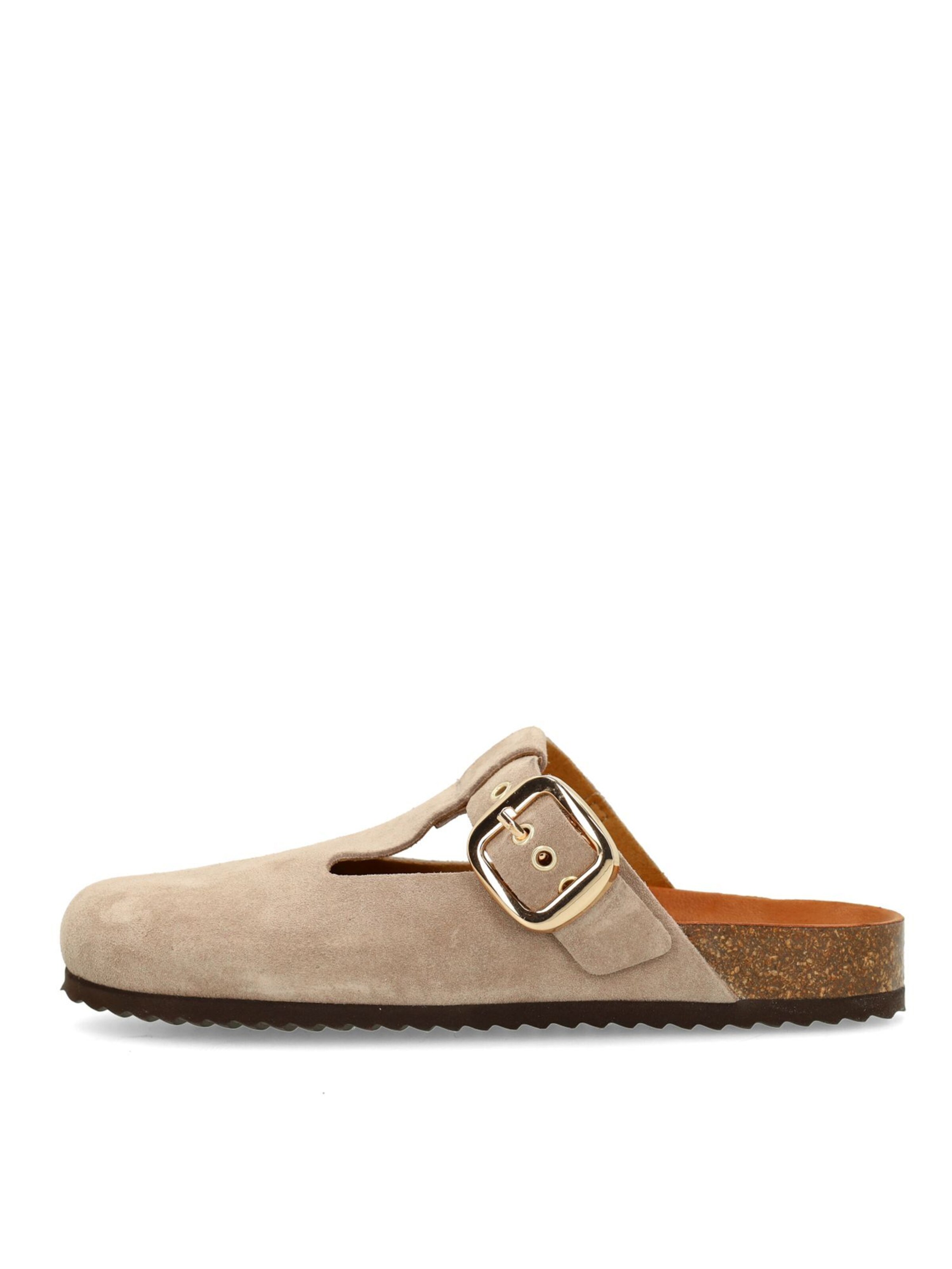 MANFIELD Clogs in Beige
