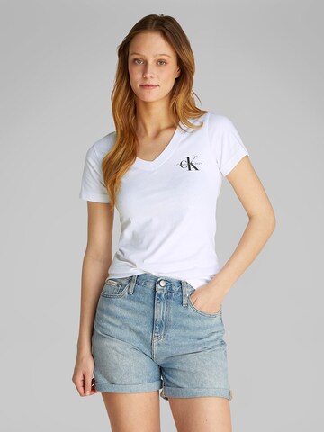 Calvin Klein Jeans Koszulka w kolorze biały: przód
