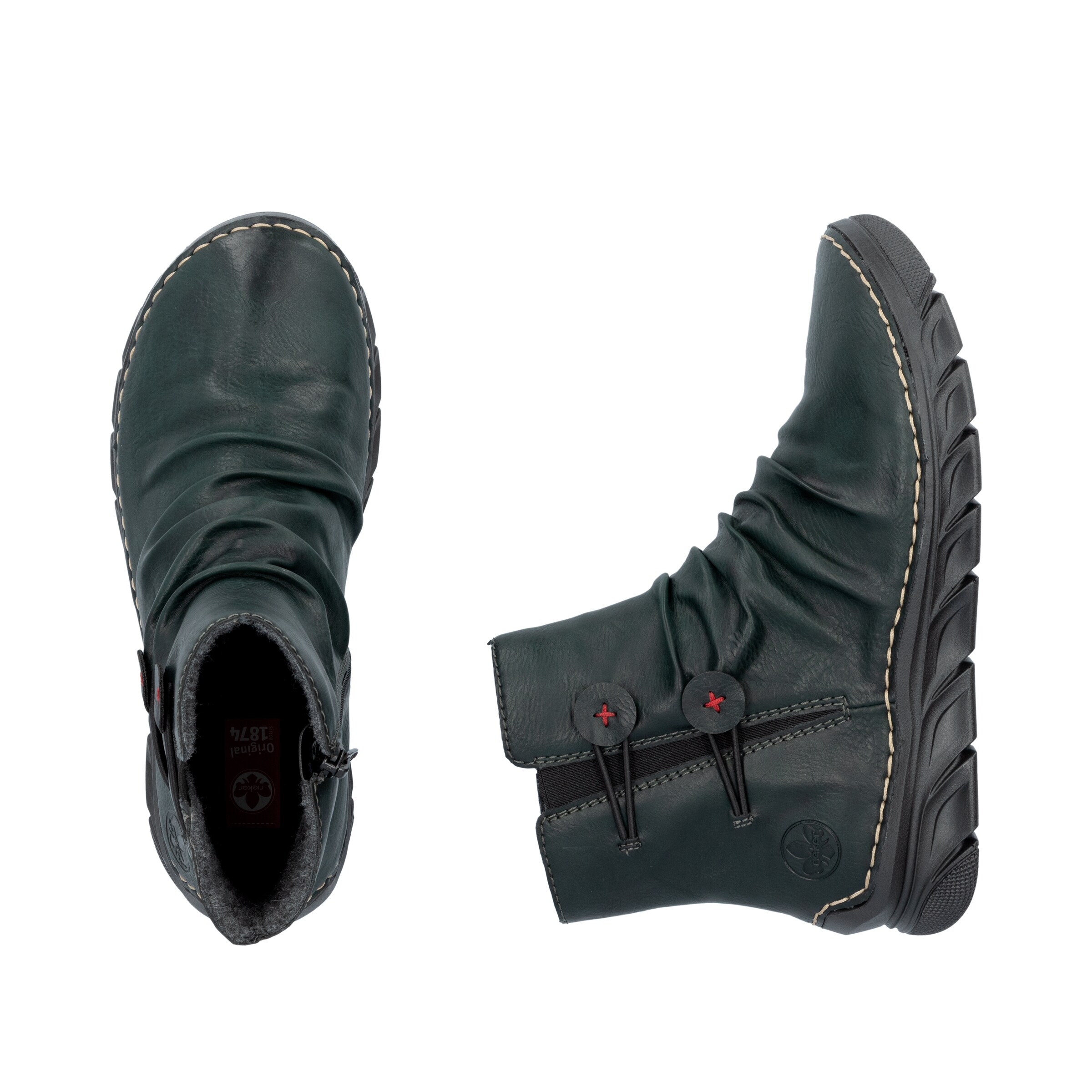 žalia Rieker Aulinukai