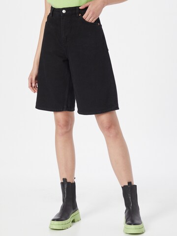 Monki Wide leg Jeans in Black: front