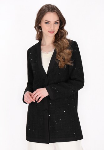 DreiMaster Klassik - Abrigo de entretiempo 'Classic Look' en negro: frente