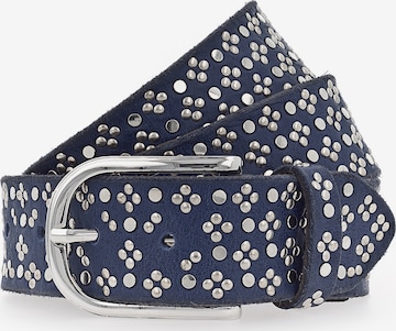 Ceinture 'Tini' b.belt Handmade in Germany en bleu : devant