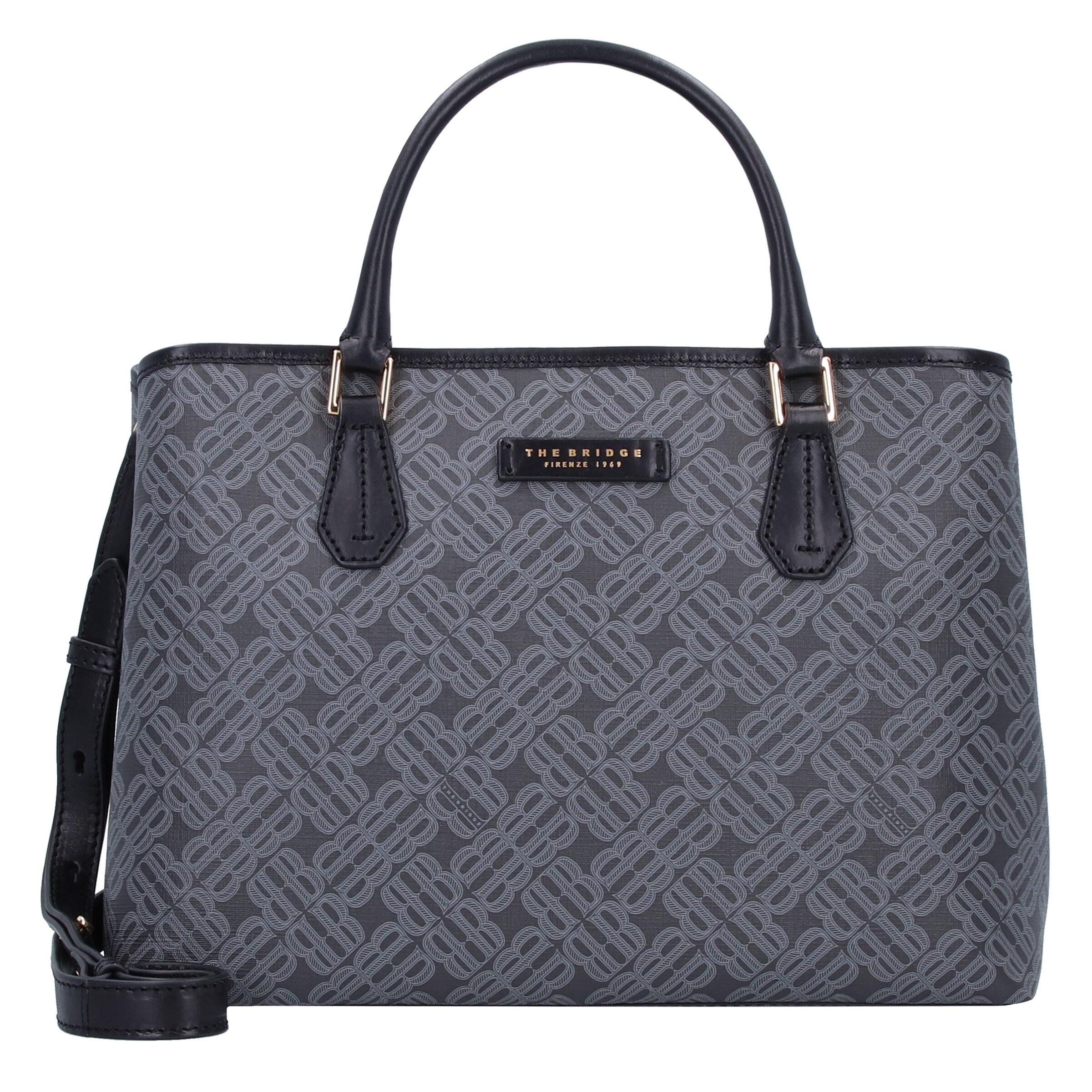 Frauen Taschen & Rucksäcke The Bridge Handtasche 'Anna' in Grau, Dunkelgrau - EV33082 Frauen Taschen & Rucksäcke The Bridge Handtasche 'Anna' in Grau, Dunkelgrau - EV33082
