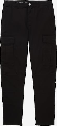 TOM TAILOR DENIM - Loosefit Calças em preto: frente