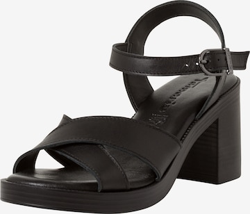 TAMARIS Sandals in Black: front