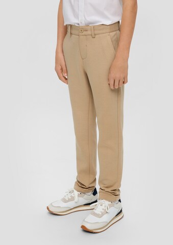 Coupe slim Pantalon s.Oliver en beige : devant