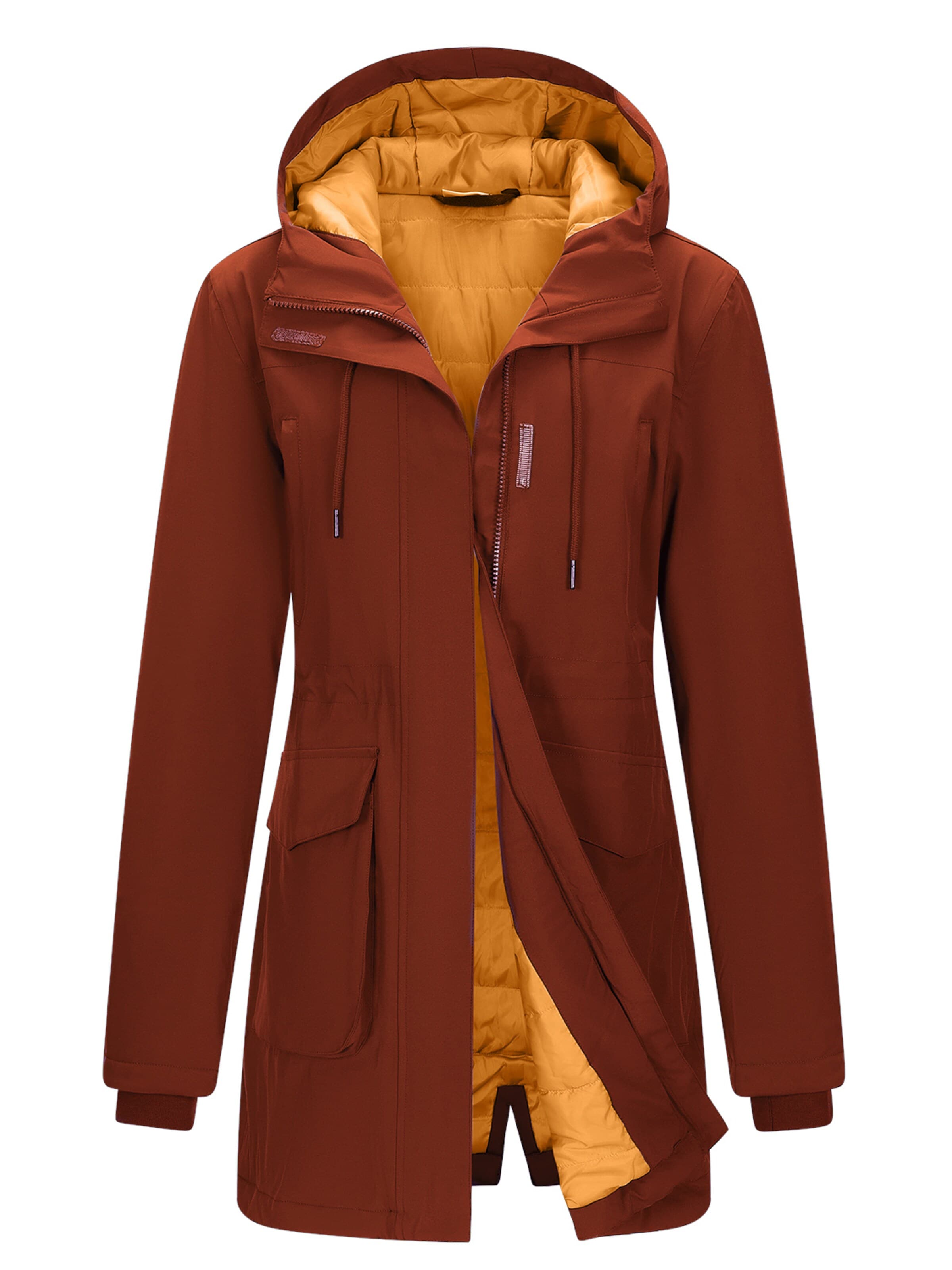 33,000ft Winter Jacket '33,000ft Women's Winter Warm Jacket' in Red: front